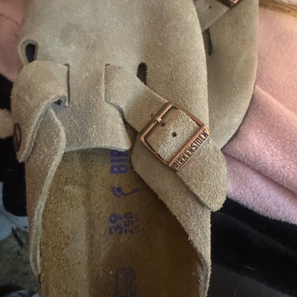Birkenstock Suede Clogs with Buckle NEW - Picture 4 of 5